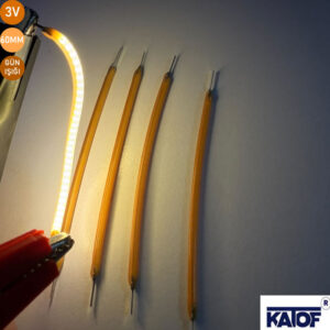 3V 60 mm Gün Işığı Esnek Filament LED – Retro Dekoratif Aydınlatma - Görsel 3