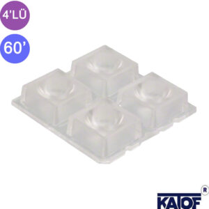 2x2 4'lü 60Derece 50x50mm Modül Lens