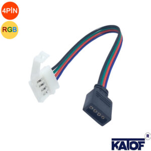 4pin RGB Şerit Led için Çift taraflı Soketli Ara Kablo (10Adet) - Görsel 6