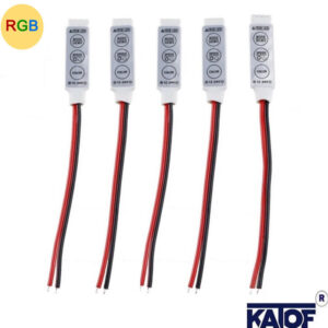 5-24 Volt RGB Mini Led Dimmer 3 Tuş 5Adet