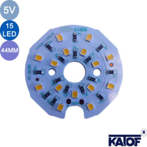 5V 3W Gün Işığı 15Ledli 5730smd Pcb Led 44mm