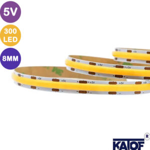 5 Volt 300Ledli 8mm IP20 Cob Şerit Led
