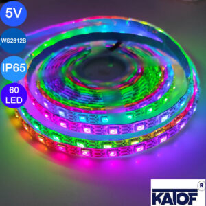 5V WS2812b IP65 RGB Pixel Şerit 60Ledli - Görsel 4