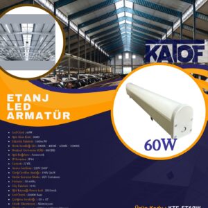 220V 60W IP44 Etanj Led Armatür - Görsel 1