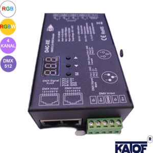 D4C-XE 4 Kanal DMX512 Sabit Akım LED Decoder (700-1750mA), RGB/RGBW Power LED Sürücü - Görsel 4