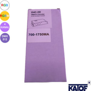 D4C-XE 4 Kanal DMX512 Sabit Akım LED Decoder (700-1750mA), RGB/RGBW Power LED Sürücü - Görsel 5