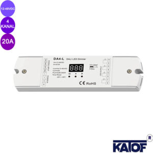 20A 12-48Volt 4 Kanal Tek Renk Led Kontrol Cihazı - Akıllı Sistem