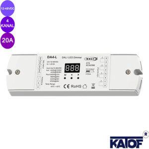 20A 12-48Volt 4 Kanal Tek Renk Led Kontrol Cihazı - Akıllı Sistem - Görsel 4
