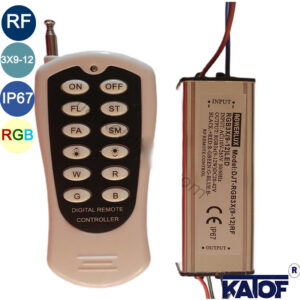 RF Kumandalı 3x9-12Led RGB Power Led Sürücü