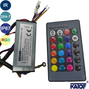 RGB3X(4-7) RGB Power Led Sürücü IR Kumandalı