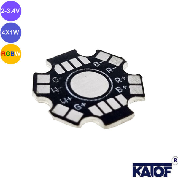 RGBW-1W-POWER-LED-DIZGI-KARTI-STAR-PCB