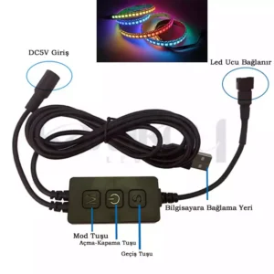 SP616E RGB Pixel Led Bluetooth Kontrol Ambibox - Görsel 4