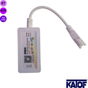 SP802E Wi-Fi ve Bluetooth RGB Pixel Matrix LED Kontrol Cihazı – 1024 Pixel, 5–24V DC - Görsel 3