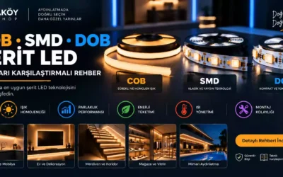 COB SMD ve DOB Şerit LED Farkları Karşılaştırmalı Rehber *2026