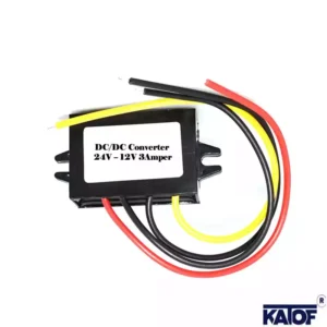 DC/DC 24V - 12V 3Amper Plastik Kasa Converter