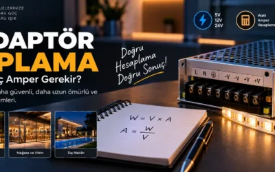 LED Adaptör Hesaplama Şerit LED İçin Kaç Amper Gerekir? *2026