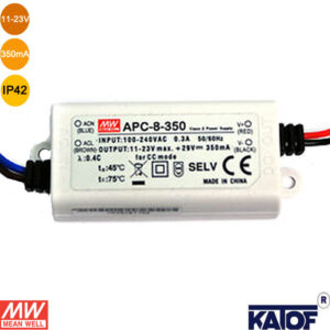 APC-8-350 LED Sürücü 11-23V 350mA IP42 Sabit Akım Adaptör