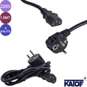 220V A Kalite Power Güç Kablosu