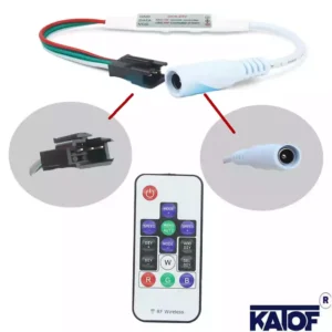 RGB Pixel Led 14 Tuşlu RF Kumandalı Kontrol Modülü - Görsel 3