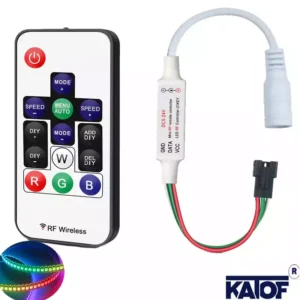RGB Pixel Led 14 Tuşlu RF Kumandalı Kontrol Modülü