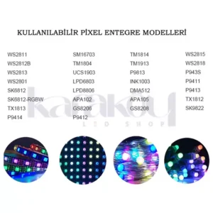 SP108E Wifi Destekli ARGB Pixel Led Kontrol Cihazı - Görsel 6